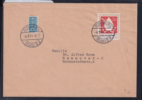 BRD 199 auf Brief als Einzelfrankatur Fernbrief #DBS37