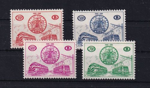 Belgien Eisenbahnmarken 321-324 postfrisch #DBS58