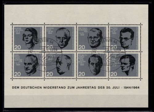 BRD Bund Block 3 gestempelt mit ESST Berlin #DCD05