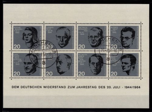 BRD Bund Block 3 gestempelt mit Ersttag- Tagesstempel München #DCD09