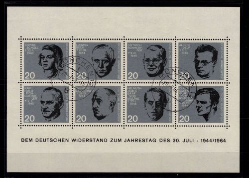 BRD Bund Block 3 gestempelt mit Ersttag- Tagesstempel München #DCD10