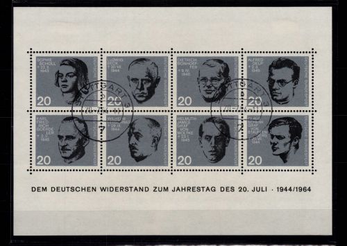 BRD Bund Block 3 gestempelt mit Ersttag-Tagesstempel Stuttgart #DCD12