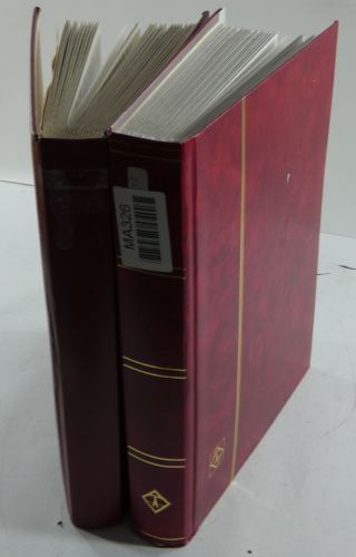 DDR Sammlungsartiges Lager mit Marx Blöcken in 2 Einsteckalben #MA326