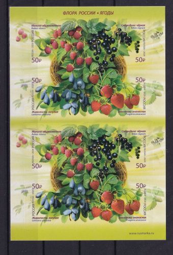 Russland 2807-2810 postfrisch als Folienblatt #DBK33