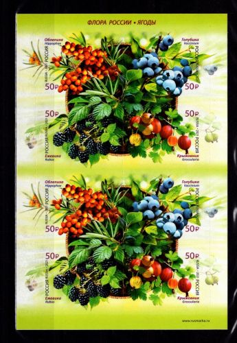 Russland 2978-2981 postfrisch als Folienblatt #DBM96