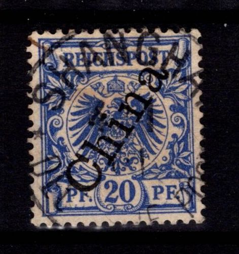 Deutsche Auslandspostämter China 4 II gestempelt #DBW06