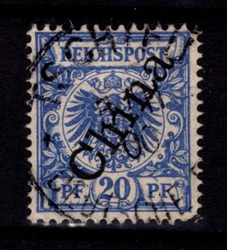 Deutsche Auslandspostämter China 4 II gestempelt #DBW07