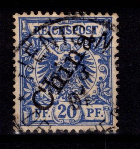 Deutsche Auslandspostämter China 4 II gestempelt #DBW09