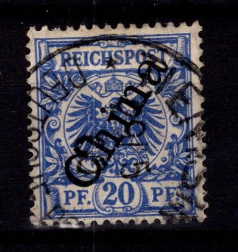 Deutsche Auslandspostämter China 4 II gestempelt