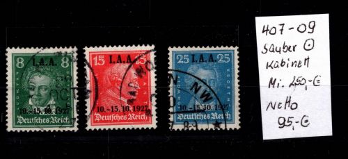 Deutsches Reich 407-409 gestempelt #DBX21