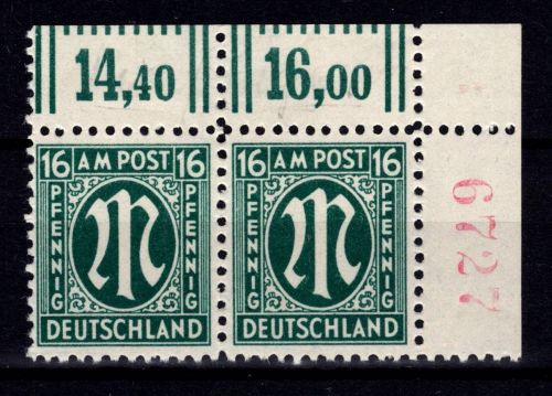 Bi-Zone 25 a Z r4 postfrisch #DBX78