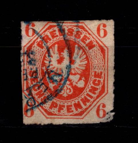 Preußen 15 b gestempelt stärkere Mängel #DCA36
