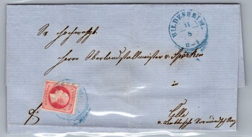 Hannover 14 auf Brief als Einzelfrankatur #DCA71