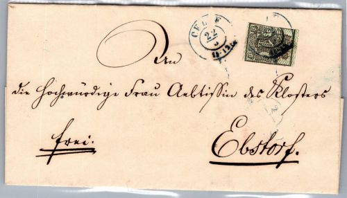 Hannover 9 auf Brief als Einzelfrankatur Siegelbrief #DCA77