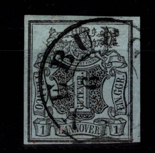 Hannover 1 gestempelt