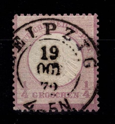 Deutsches Reich 16 gestempelt geprüft Krug BPP, leichte Mängel #DBZ05