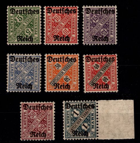 Deutsches Reich Dienstmarken 57-64 postfrisch #DBZ39
