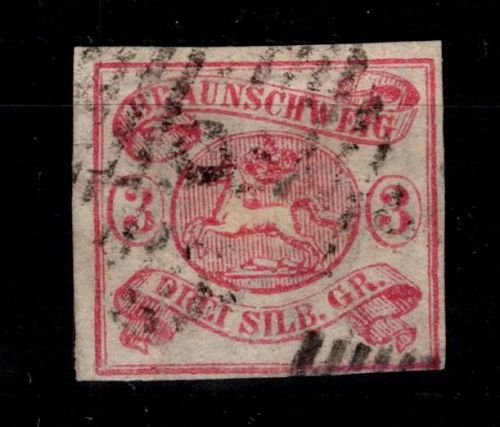 Braunschweig 3 gestempelt leicht berührt #DBZ50