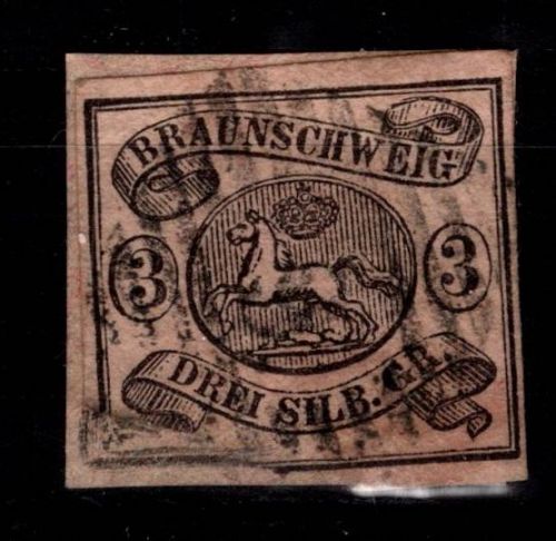 Braunschweig 8 gestempelt die Marke ist hinterlegt #DBZ52