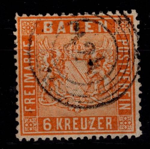 Baden 11 gestempelt leichte Zähnungsmängel #DBZ57