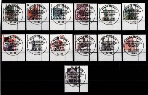 BRD Bund 2140-2241 gestempelt Sehenswürdigkeiten (Doppel Nom) vom Eckrand #DBZ76