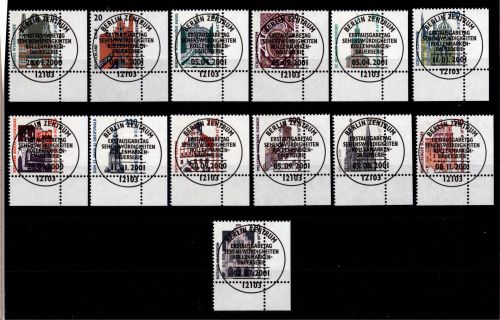 BRD Bund 2140-2241 gestempelt Sehenswürdigkeiten (Doppel Nom) vom Eckrand #DBZ77