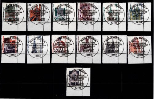 BRD Bund 2140-2241 gestempelt Sehenswürdigkeiten (Doppel Nom) vom Eckrand #DBZ79