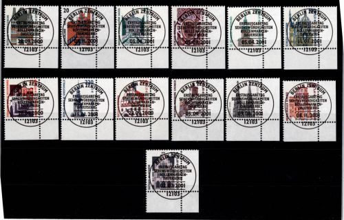 BRD Bund 2140-2241 gestempelt Sehenswürdigkeiten (Doppel Nom) vom Eckrand #DBZ82