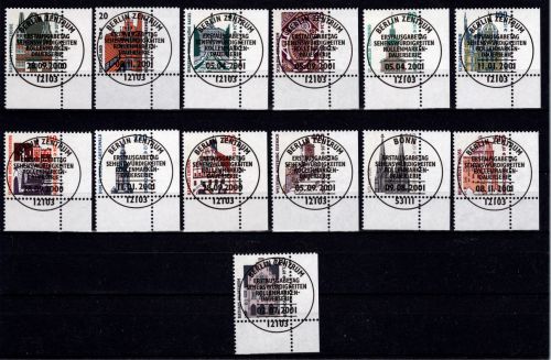 BRD Bund 2140-2241 gestempelt Sehenswürdigkeiten (Doppel Nom) vom Eckrand #DBZ83