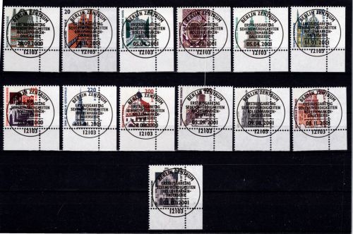 BRD Bund 2140-2241 gestempelt Sehenswürdigkeiten (Doppel Nom) vom Eckrand #DBZ84