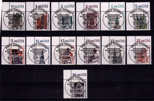 BRD Bund 2140-2241 gestempelt Sehenswürdigkeiten (Doppel Nom) vom Eckrand #DBZ85