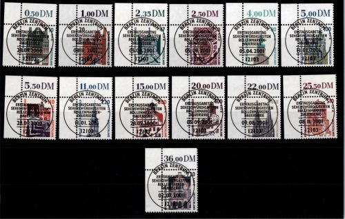 BRD Bund 2140-2241 gestempelt Sehenswürdigkeiten (Doppel Nom) vom Eckrand #DBZ87