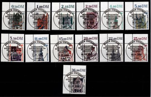 BRD Bund 2140-2241 gestempelt Sehenswürdigkeiten (Doppel Nom) vom Eckrand #DBZ88