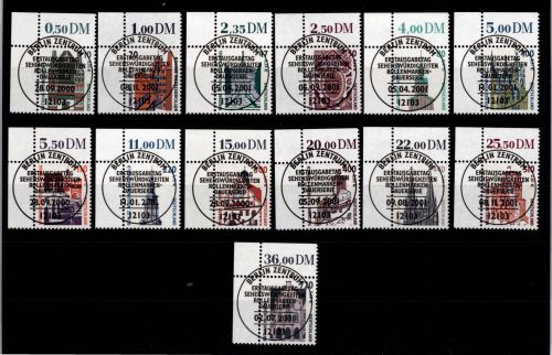 BRD Bund 2140-2241 gestempelt Sehenswürdigkeiten (Doppel Nom) vom Eckrand #DBZ89