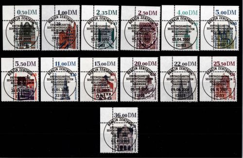 BRD Bund 2140-2241 gestempelt Sehenswürdigkeiten (Doppel Nom) vom Eckrand #DBZ90