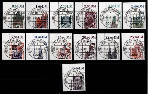 BRD Bund 2140-2241 gestempelt Sehenswürdigkeiten (Doppel Nom) vom Eckrand #DBZ91