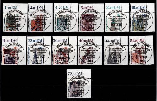 BRD Bund 2140-2241 gestempelt Sehenswürdigkeiten (Doppel Nom) vom Eckrand #DBZ94