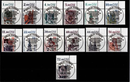 BRD Bund 2140-2241 gestempelt Sehenswürdigkeiten (Doppel Nom) vom Eckrand #DBZ95