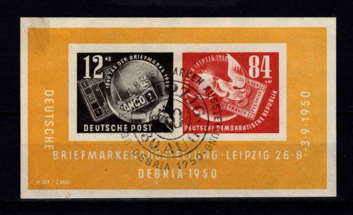 DDR Block 7 IV gestempelt