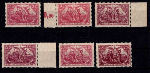 Deutsches Reich 115 a-f postfrisch alle geprüft Infla #DBY23