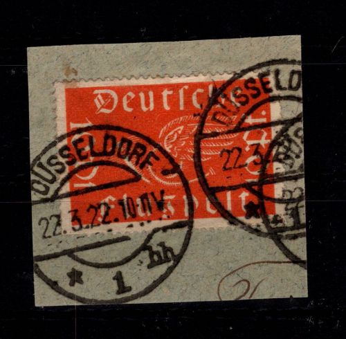 Deutsches Reich 111 b gestempelt auf Briefstück, geprüft Infla Berlin #DBY59