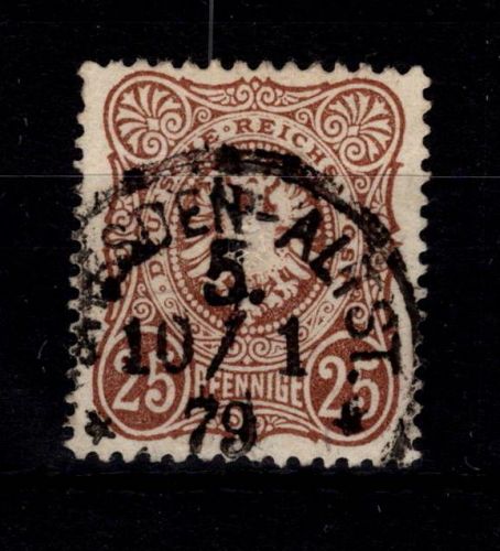 Deutsches Reich 35 b gestempelt geprüft Wiegand BPP #DBY69