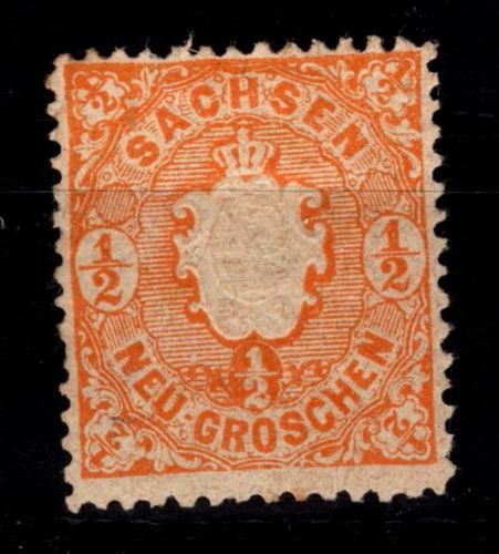 Sachsen 15 mit Falz #DCU06