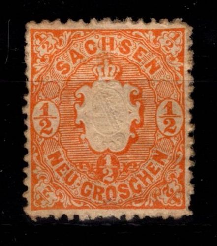 Sachsen 15 mit Falz #DCU08