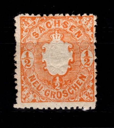 Sachsen 15 mit Falz #DCU09