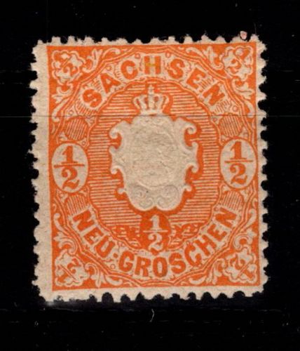 Sachsen 15 mit Falz #DCU11