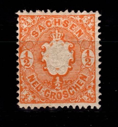 Sachsen 15 mit Falz #DCU14