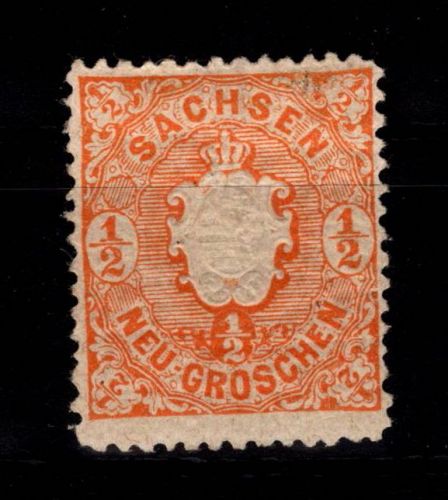 Sachsen 15 mit Falz #DCU15