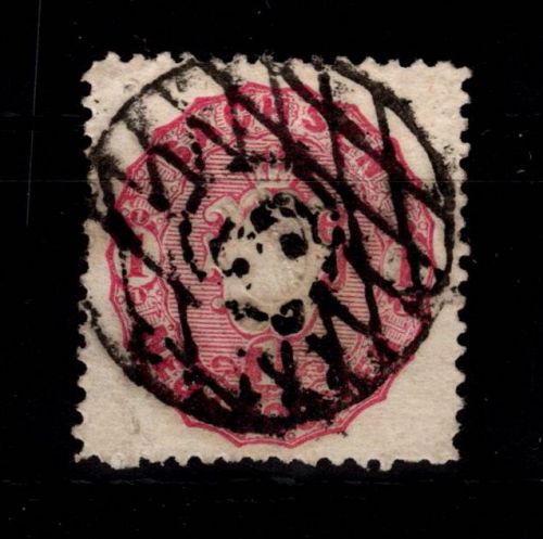 Sachsen 16 gestempelt Nr 3 "Dresden Neustadt Bahnhof" #DCU19