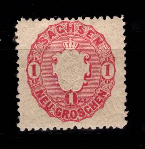 Sachsen 16 mit Falz #DCU24